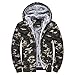 Dreamskull Camouflage Coats Fleece Hoodie Casual Zip Up Heavylight Hooded Jacket for Men and Women…