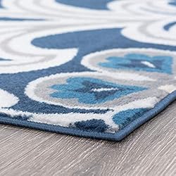 Piper Navy 2x10 Hallway Runner Rug - Area Rugs for