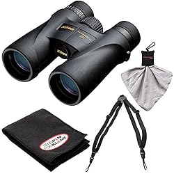 See Nikon Monarch 5 12x42 ED ATB Waterproof/Fogproof Binoculars with Case + Easy Carry Harness + Cleaning Cloth Kit Details