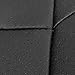 Leader Accessories Faux Leather Sideless Seat Covers for Car Truck SUV 2 Front Seats Black with Headrest Covers