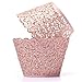 Coolrunner 48pcs Cupcake Wrappers, Cupcake Holders, Flower Vine Filigree Cutout Lace Cupcake Wrapper Wraps Liner for Wedding Party Cake Decoration