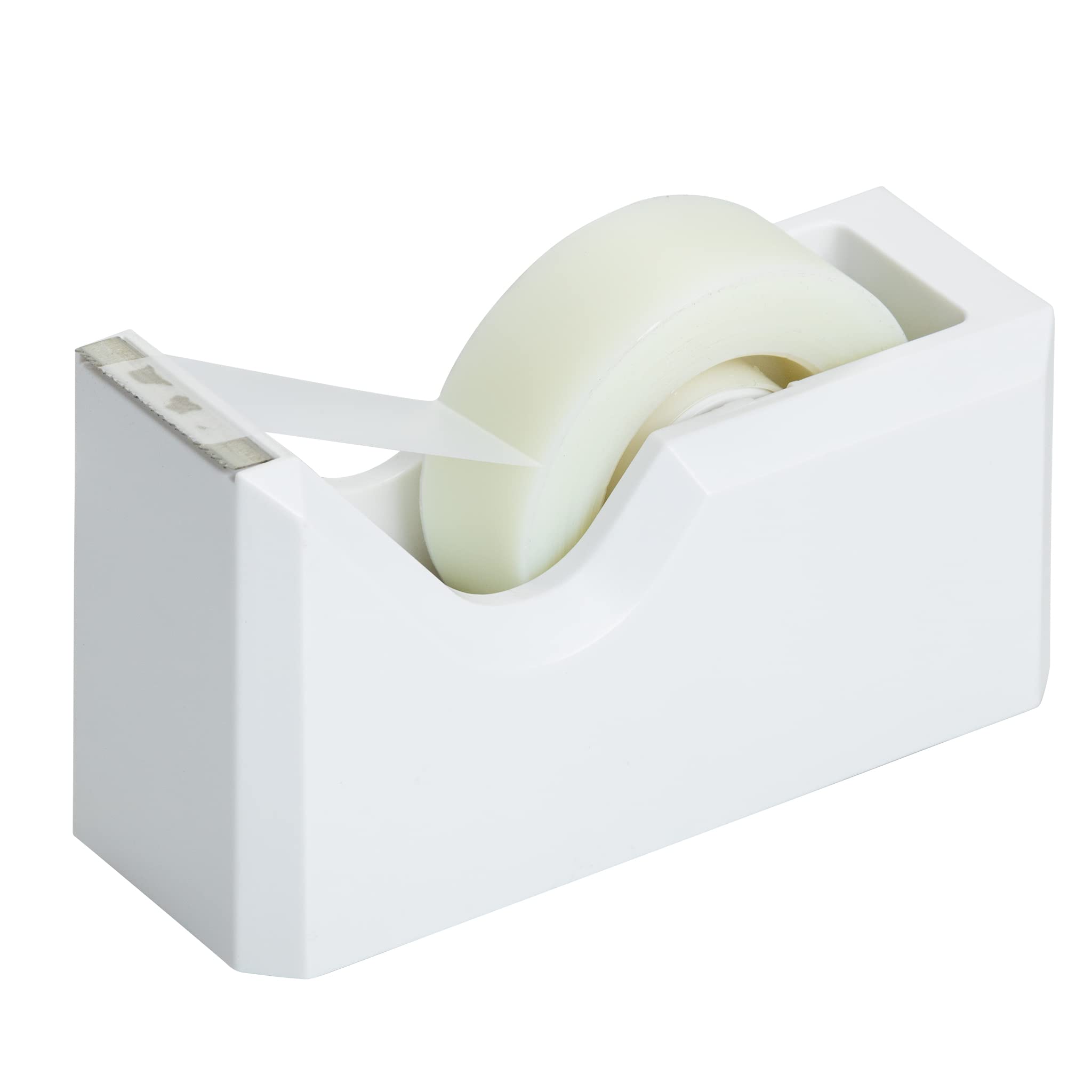 JAM PAPER Colourful Desktop Tape Dispensers - White - Sold Individually