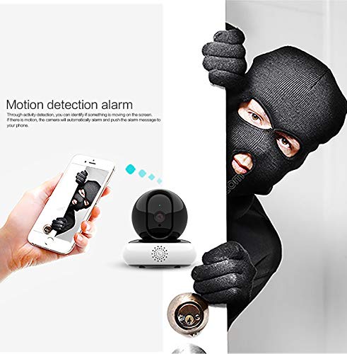 1080P HD IP Camera- Wireless Surveillance Camera with Night Vision/Two-Way Audio/PTZ, 2.4Ghz WiFi Indoor Home Security Dome Camera for Pet Baby, Remote Monitor with MicroSD Slot, Android,iOS App