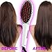 Original Professional Hair Straightener Brush with Ceramic Plates & Ion Technology, Hair Straightener Brush Best for Straightener Hair, Detangling, Giving Life to Your Hair, Repairing