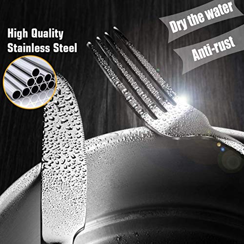 40Piece Silverware Set, Umite Flatware Cutlery Set Fit for Home/Hotel