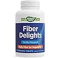 Nature's Way Fiber Delights Daily Fiber for Regularity*, Vanilla Flavored, 60 Chewable Tablets