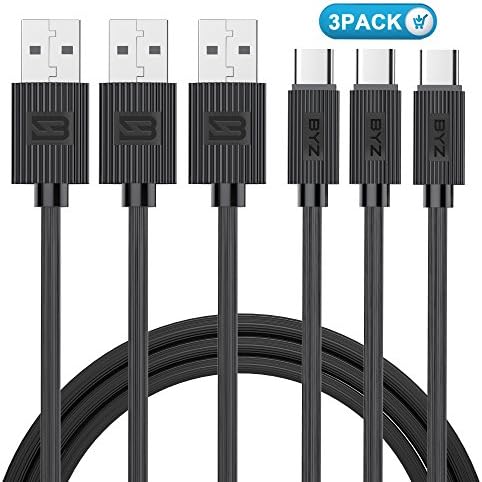 USB Type- C Cable, Mxstudio USB Cable 3 Pack 4ft Perfumed Data Cable TPU Fast Charger Cord for Samsung Galaxy Note 8, S8, S8 Plus, LG G6 G5 V30 V20, Google Pixel, Nintendo Switch, Macbook (Black)