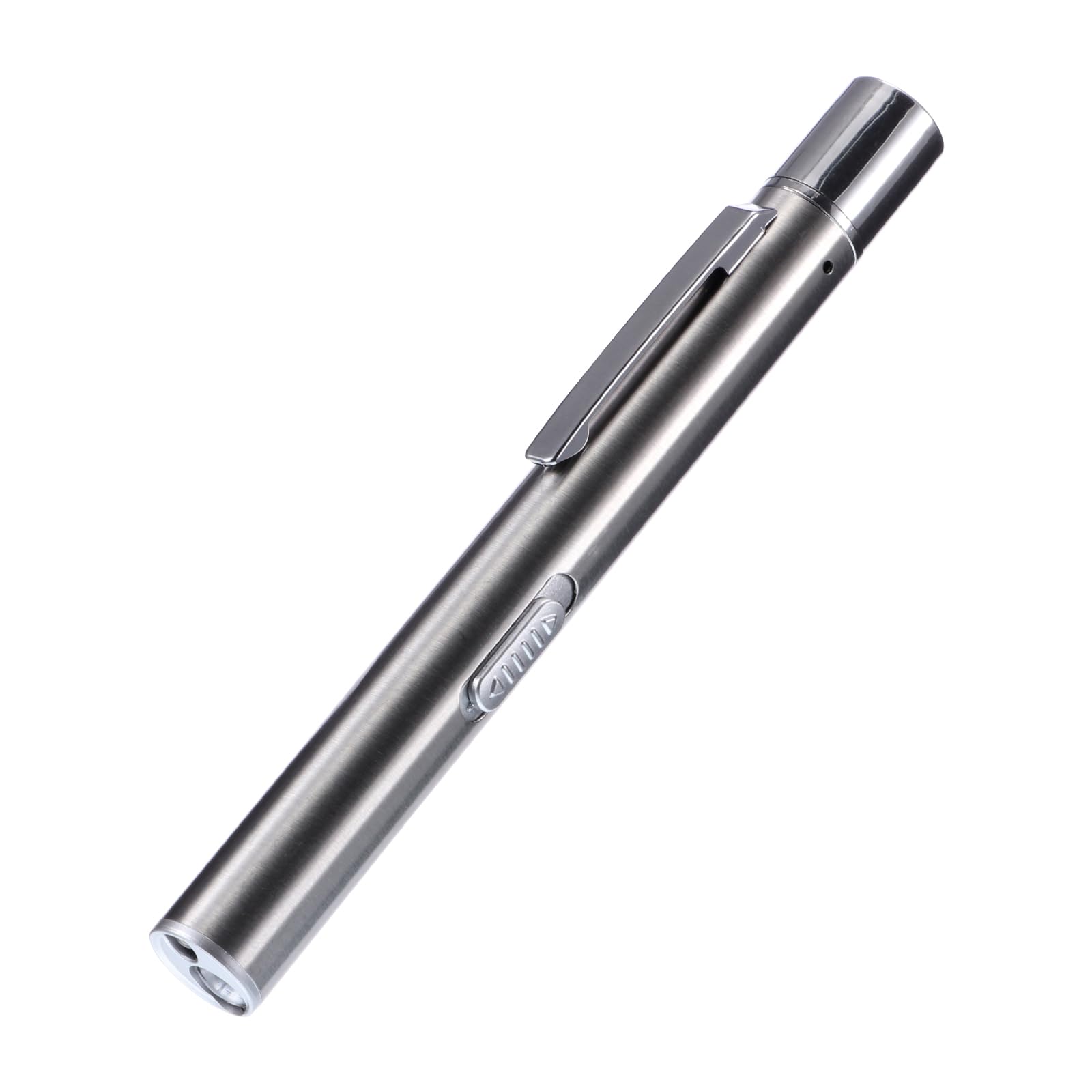 COZHYESS Mini Torch, USB Pen Light with Pocket Clip, Ultra Bright Waterproof Pocket Light, Waterproof, Stainless Steel, for Household, Workshop, Repair, Hiking