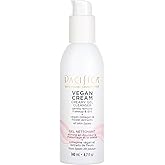 Pacifica Vegan Collagen Cream Gel Facial Cleanser - Daily Foaming Face Wash & Makeup Remover, Hydrating Anti-Aging Face Wash for Dry & Sensitive Skin, 4.7oz