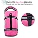 VIVAGLORY Rip Stop Dog Life Vest, Swimming Vest with Handle, Buoyancy for Doggy Puppy, Dog Life Jacket for Swimming & Boating, XS, Pink