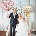 Sharlity Rose Gold Love Balloon Set - Engagement Diamond Ring Balloon Romantic Wedding Bridal Anniversary Party Decoration