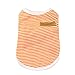 Howstar Pet Shirt, Dog Cat Clothes Puppy Classic Vest Striped T-Shirt Pet Summer Apparel (Orange, L)