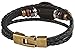 Hamoery Punk Alloy Leather Bracelet For Men Constellation Braided Rope Bracelet Bangle Wristband(Pisces)