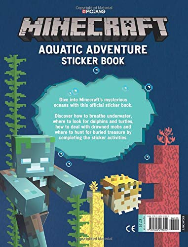 Minecraft Aquatic Adventure Sticker Book Mojang Ab Amazon De Bucher