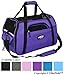 EliteField Soft Sided Pet Carrier (3 Year Warranty, Airline Approved), Multiple Sizes and Colors Available (Medium: 17" L x 9" W x 12" H, Purple)