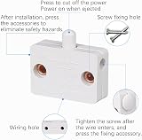 Jiuxuerim 2x 1A 250V Cupboard Door Light Switch Push to Break Cabinet Wardrobe view 4
