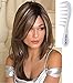 SHILO Monofilament Wig #1654 designed by Noriko, Bundle - 2 items: Wig and Wig Lift Comb (Color Selected: CHAMPAGNE-R)