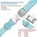 beebiepet Classic Dog Collar with Strong Metal Buckle Adjustable Dog Collars for Small Medium Large Dogs (Collar+Leash L Neck 17″-26″, Turquoise)thumb 4