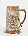 Beer Stein by HauCoze German Beer Stein Mug Drinking Tankard Handmade Gifts Souvenirs Engraved Ancient City Landscape Relief Food Safe Approved Giftbox 1 Litre