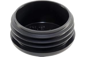 SB DISTRIBUTION LTD (Pack of 4) 2 1/2 Inch (2.5") OD - Round Plastic Plugs,(8-12Ga for ID 2.17 - 2.28" only) Pipe Tubing End Plug| Wall Thickness .165" -.109" | Made in USA