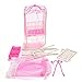 Supershopping 1 Pc Fashion Baby Doll Bed and Crib Bedroom Accessories with Mosquito Net for Barbie Girls