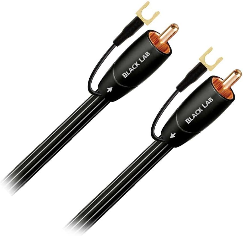AudioQuest Black Lab RCA Male to RCA Male Subwoofer Cable - 9.84 ft. (3m): Electronics