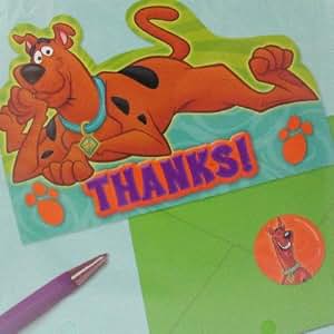 Amazon.com: Scooby-Doo Where Are You! Thank You Notes w Envelopes ...