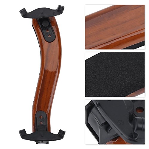 Violin Shoulder Rest Adjustable Shoulder Foam Pad with Rubber Feet for 3/4 4/4 Size Violin Instrument Accessory