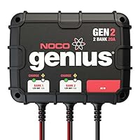 NOCO Genius GEN2 20 Amp 2-Bank On-Board Battery Charger