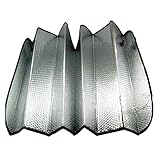 Car Sun Shade，Car Window Shade，Foldable Two-Side Car Windshield Visor Cover Block Front Rear Window Sun Shade(Silver)