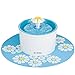 NO.7Artisan Pet Flower Fountain Automatic Electric Water Bowl (Blue)