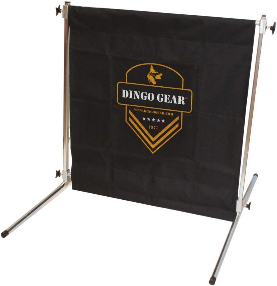 Dingo Gear Hurdle Jump for Dog Training with Height Adjustment to 1 Meter, Obstacle Metal Built with Military Fabric, Handmade IPO Frame S02900