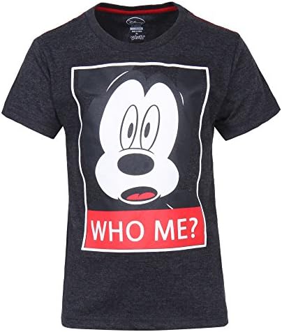 Mickey and Friends Boys' Plain Regular Fit T-Shirt