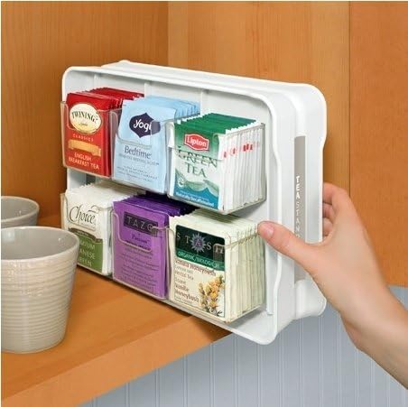 Amazon Teastand 100 Tea Bag Organizer ティーパック スタンド 100パック以上 収納 ティーバッグボックス Rubber Gray ティー用品 オンライン通販