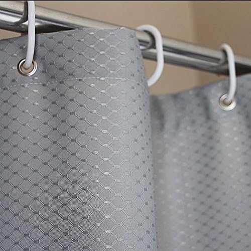 EurCross Small Waffle Polyester Shower Curtain Grey - Image 3