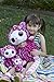 Aurora World YooHoo and Friends Medium Pammee Pink and Black Cheetah Plush