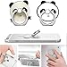 Geelyda Phone Ring Holder 360 Degree Rotating Ring Grip Anti Drop Finger Holder Stand Mount Carton Ring for iPhone iPad Samsung and All Cell Phones (2xPanda)