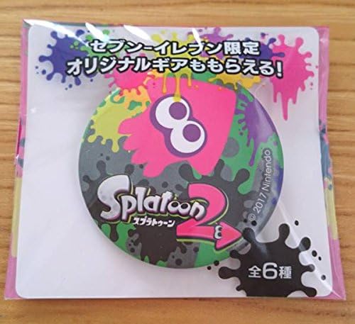 Amazon Co Jp スプラトゥーン2 缶バッジ オリジナルギア ダウンロード用シリアル付き セブンイレブン限定 ネオンピンク ホビー 通販
