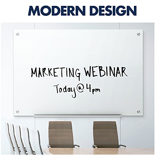 Quartet Glass Whiteboard, Dry Erase White Board, 4' x 3