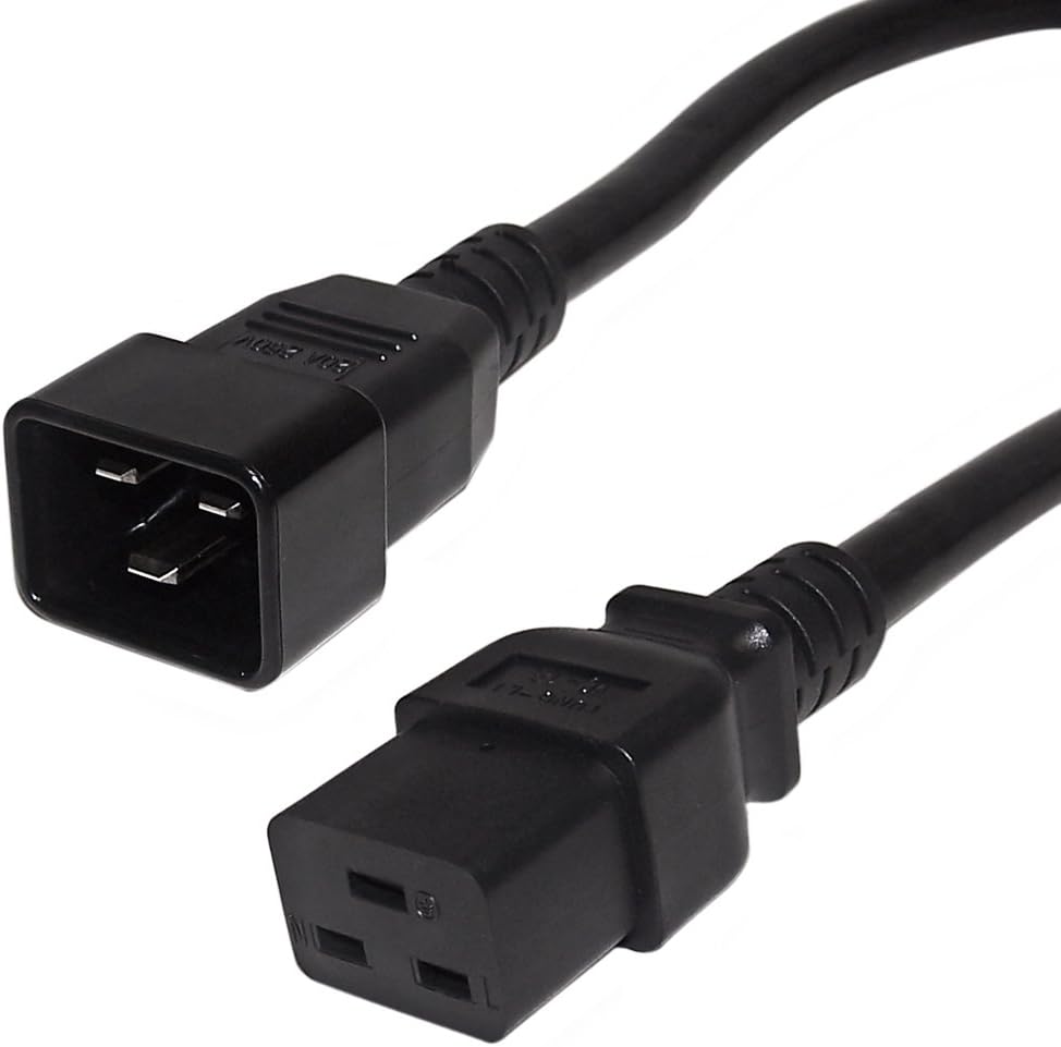 8ft IEC C19 to IEC C20 Power Cable 12AWG (250V 20A) Amazon.ca