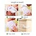 Wsky Child Safety Locks - Best Latches to Baby Proofing - Adhesive and Adjustable Size for Cabinets, Refrigerator, Dresser, Microwave, Drawers, Oven, Toilet (6pack)