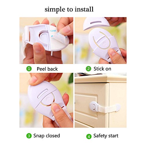 Wsky Child Safety Locks Best Latches To Baby Proofing Adhesive