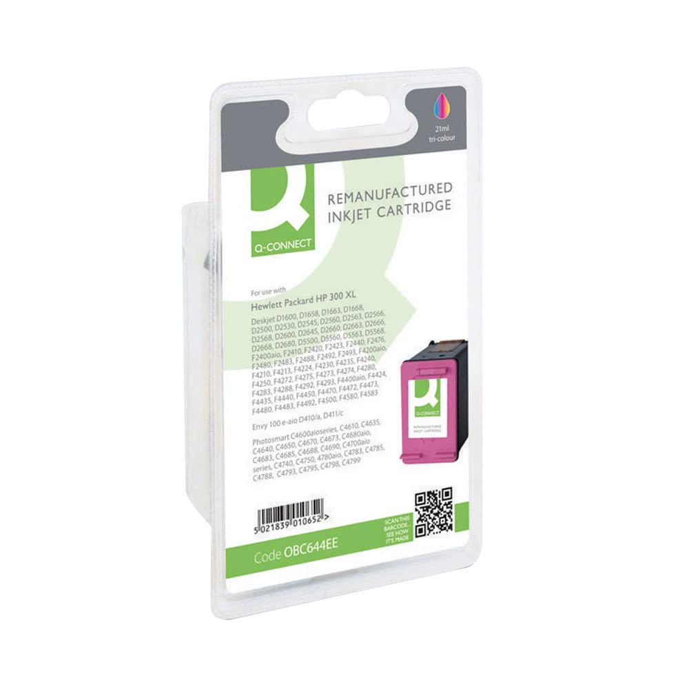 Q-Connect HP 300XL Remanufactured Colour Inkjet Cartridge High Yield