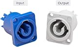 wecan Nac3fca PowerCon Power Connector Plug and Socket Female Male Head view 5