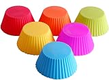 NIWWIN Cupcake Molds 24-Pack Reusable Silicone Mini Muffin Molds FDA view 3
