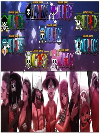 Custom Anime The straw hat Pirates One Piece Luffy Team Canvas Prints 12" x 16" Inch - Modern Canvas Wall Art Print Home Decor Wall Artwork