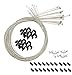 Star-Art 10 Pack 1.8m Length Bike Replaceable Cycling Shifter Cable and Silver Alloy Cable Cap End Tip Crimp Set