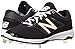 New Balance Men's L4040V3 Cleat Baseball Shoe, Black/Black, 11.5 D US