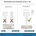 Mac Book Air Charger, 45W MagSafe 2 Power Adapter Magnetic T-Tip Ac Charger for MacBook Air 11 Inch and 13-inch