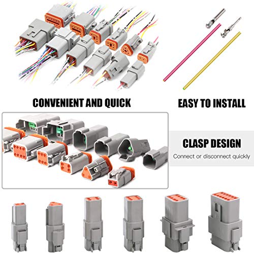 4 Glarks+Waterproof+Electrical+Connector+Motorcycle